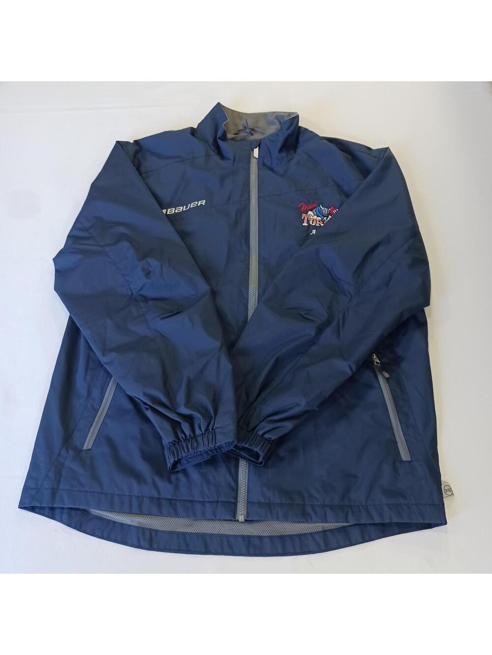 Bauer Team MIAMI TOROS Men's L Full Zip Flex Jacket High Neck Long Sleeve Jacket